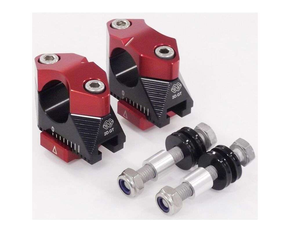 Gilles Tooling Riser for styr 2DGT sort/rød - Pitboxen Performance
