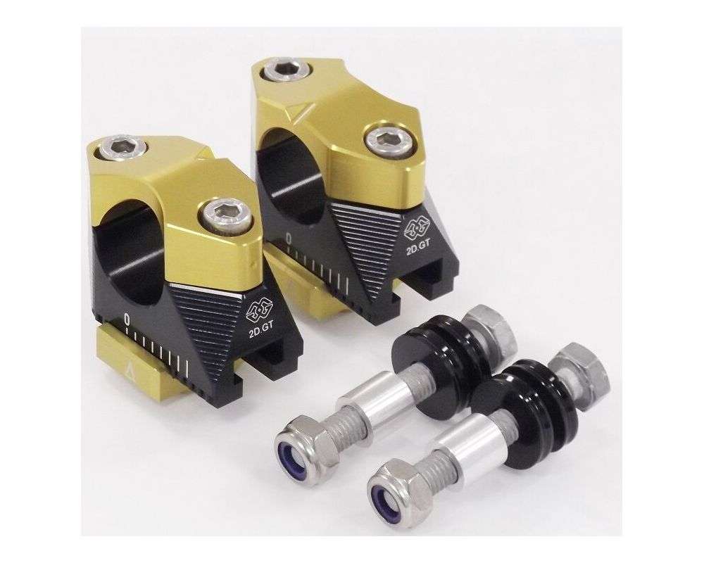 Gilles Tooling Riser for styr 2DGT sort/guld - Pitboxen Performance