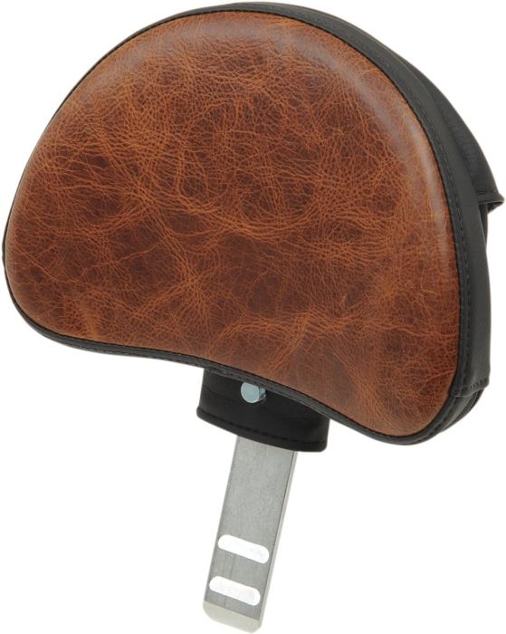 LARIAT OPTIONAL DRIVER BACKREST LEATHER DISTRESSED BROWN HARLEY DAVIDSON - Pitboxen Performance