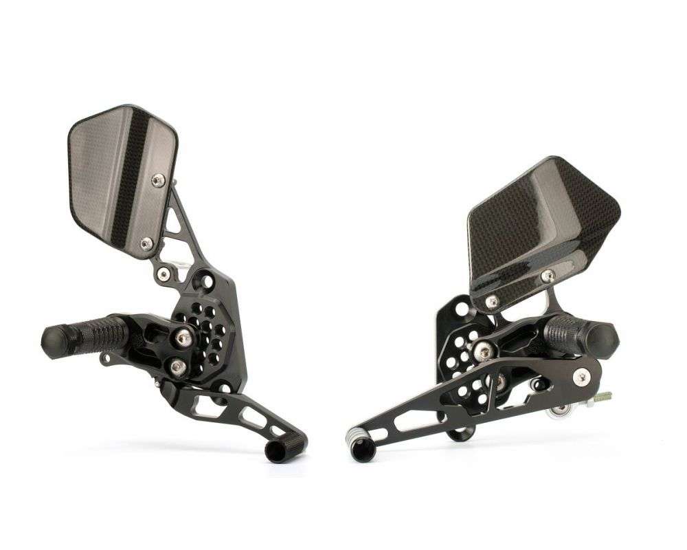 Gilles Tooling Rearset til Kawasaki ZX - 10R 2004 - 2005 - AS31 sort - Pitboxen Performance