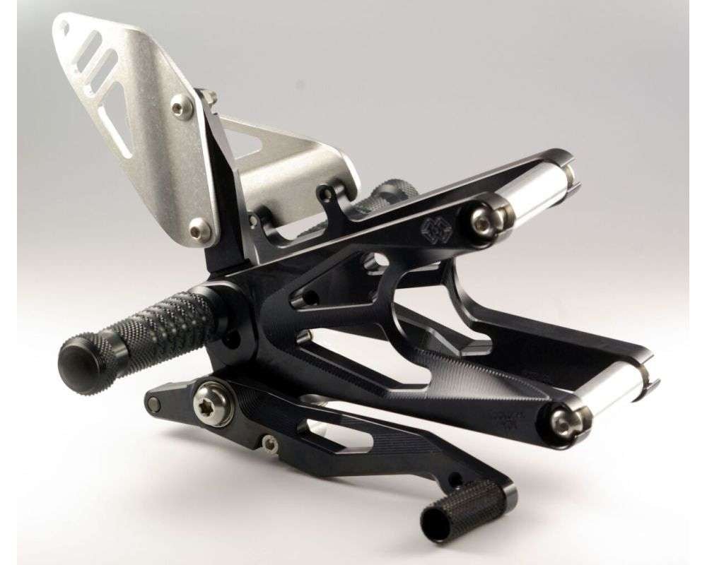 Gilles Tooling Rearset til BMW S1000RR 2010 - 2016 - FACTOR - X sort - Pitboxen Performance