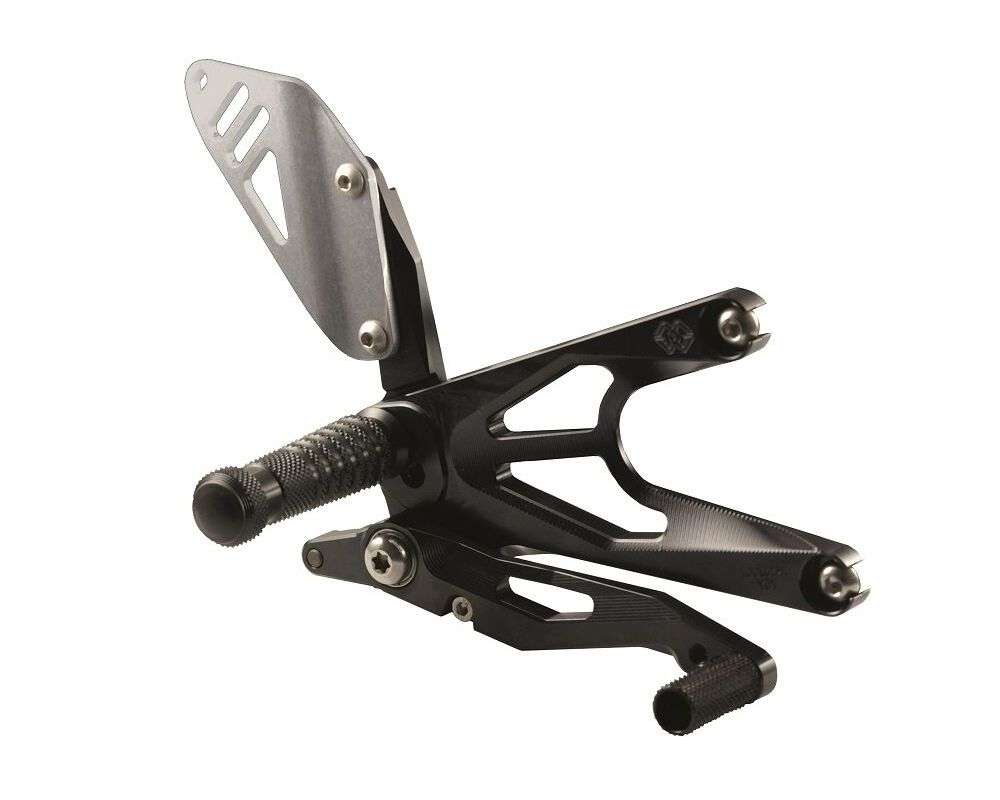 Gilles Tooling Rearset til Yamaha YZF - R 6 2006 - 2016 - FACTOR - X sort - Pitboxen Performance