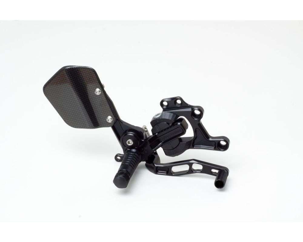 Gilles Tooling Rearset til Szuki GSXR1000 (09 - 16), GSXR600+750 (11 - 22) VCR sort - Pitboxen Performance