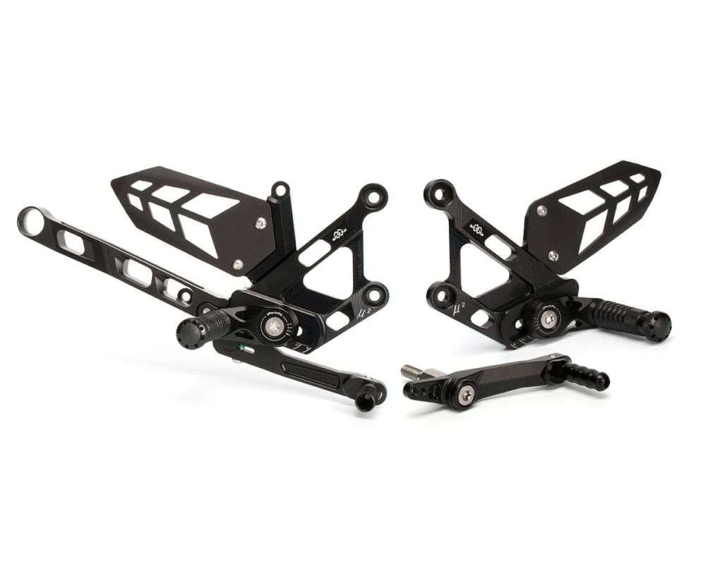 Gilles Tooling Rearset til Yamaha MT - 10 2016 - 2020 - MUE2 sort - Pitboxen Performance