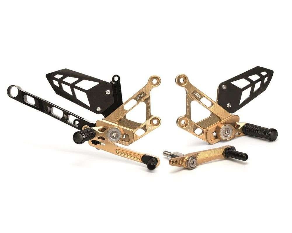Gilles Tooling Rearset til Yamaha MT - 10 2016 - 2020 - MUE2 guld - Pitboxen Performance