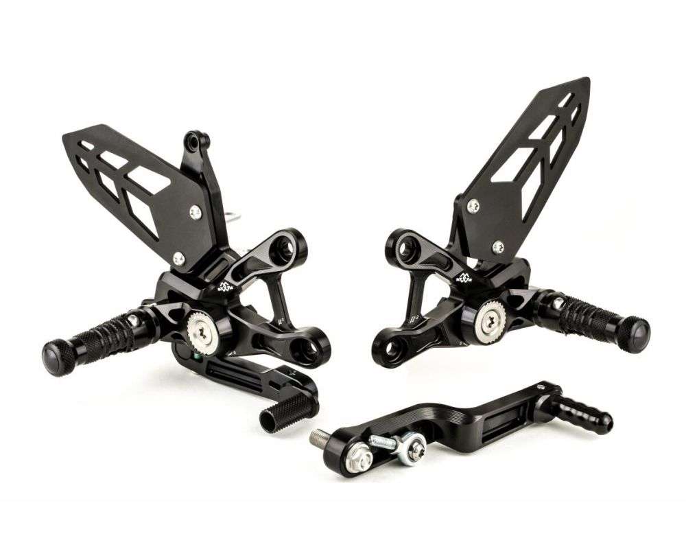 Gilles Tooling Rearset til Suzuki GSX - R1000 2017 - 2021 - MUE2 sort - Pitboxen Performance