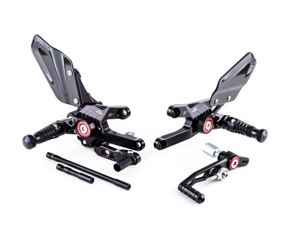 Gilles Tooling Rearset CBR1000RR 2017 - 2019 - MUE2 sort - Pitboxen Performance