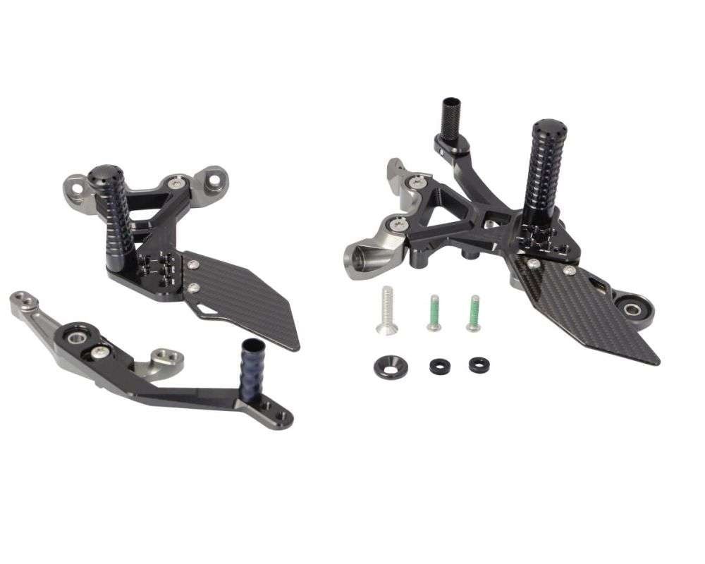 Gilles Tooling Rearset til BMW S1000RR 2019 - 2020 - FACTOR - X sort - Pitboxen Performance