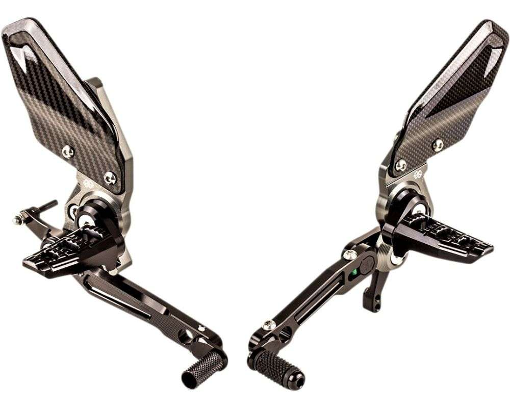 Gilles Tooling Rearset til Indian FTR 1200 2019 - 2020, RCT10GT sort - Pitboxen Performance