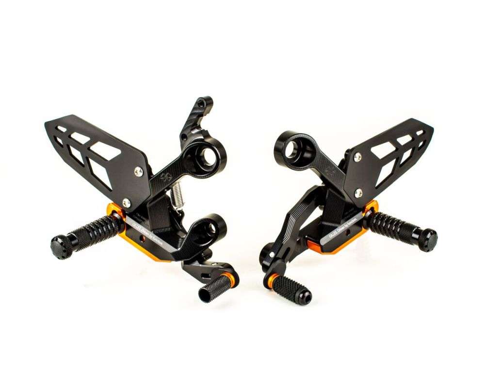 Gilles Tooling Rearset til KTM 790 Duke 2018 - 2020, VCR38GT2 sort - Pitboxen Performance