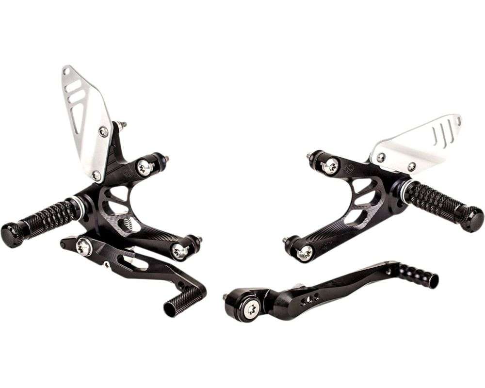 Gilles Tooling Rearset til Honda CB 650 F 2014 - 2021, FACTOR - X sort - Pitboxen Performance