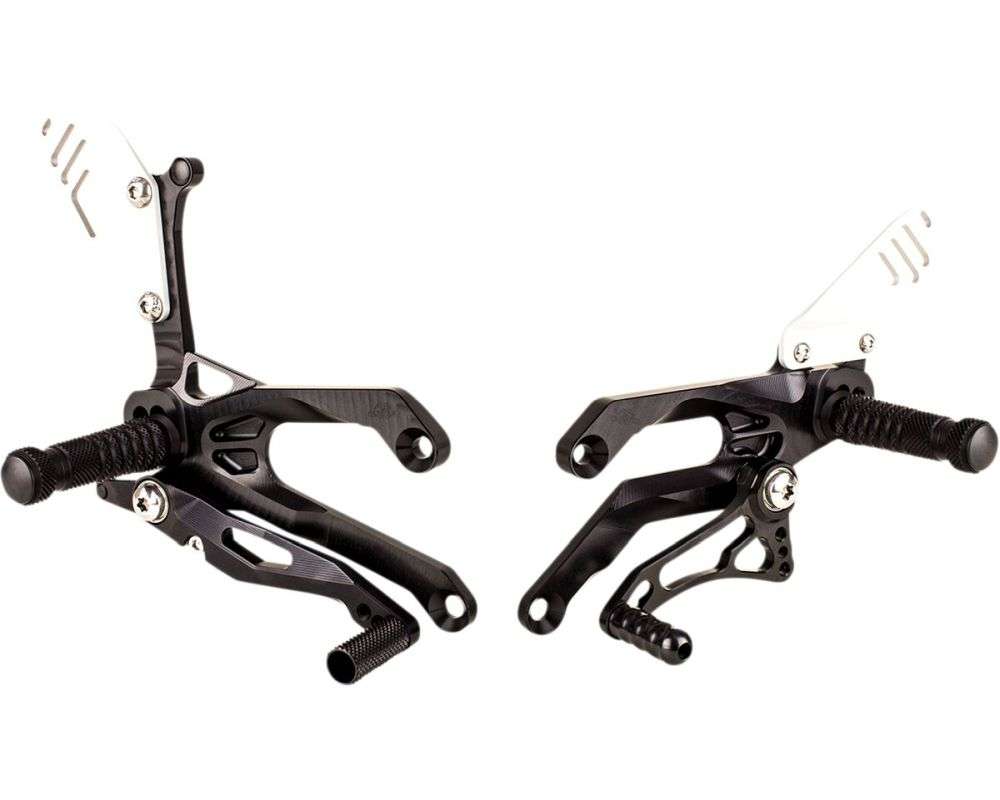 Gilles Tooling Rearset til Yamaha YZF - R3 2015 - 2021 FACTOR - X sort - Pitboxen Performance