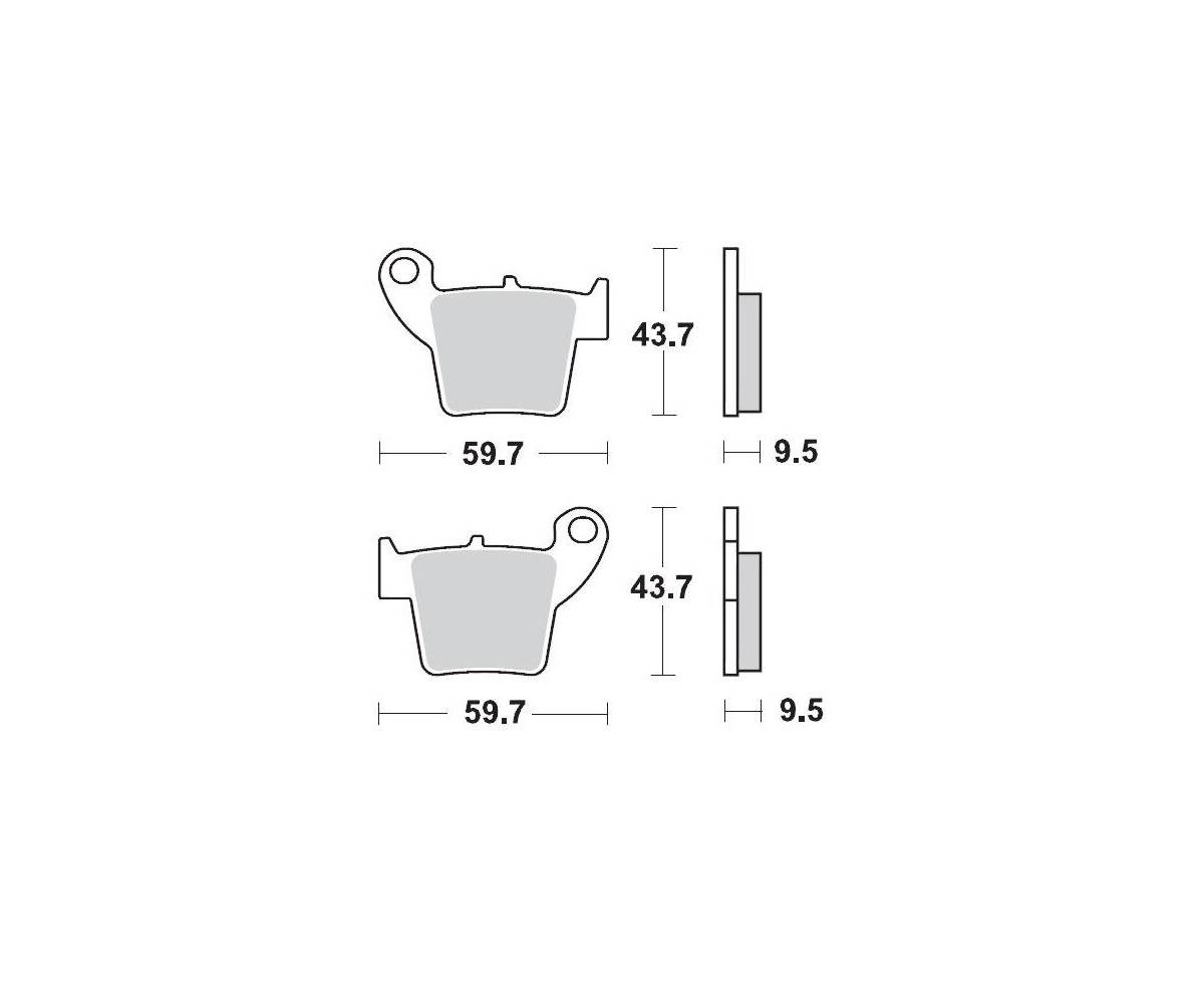 Motomaster bremseklodser til Off Road - Sinter Pro Racing