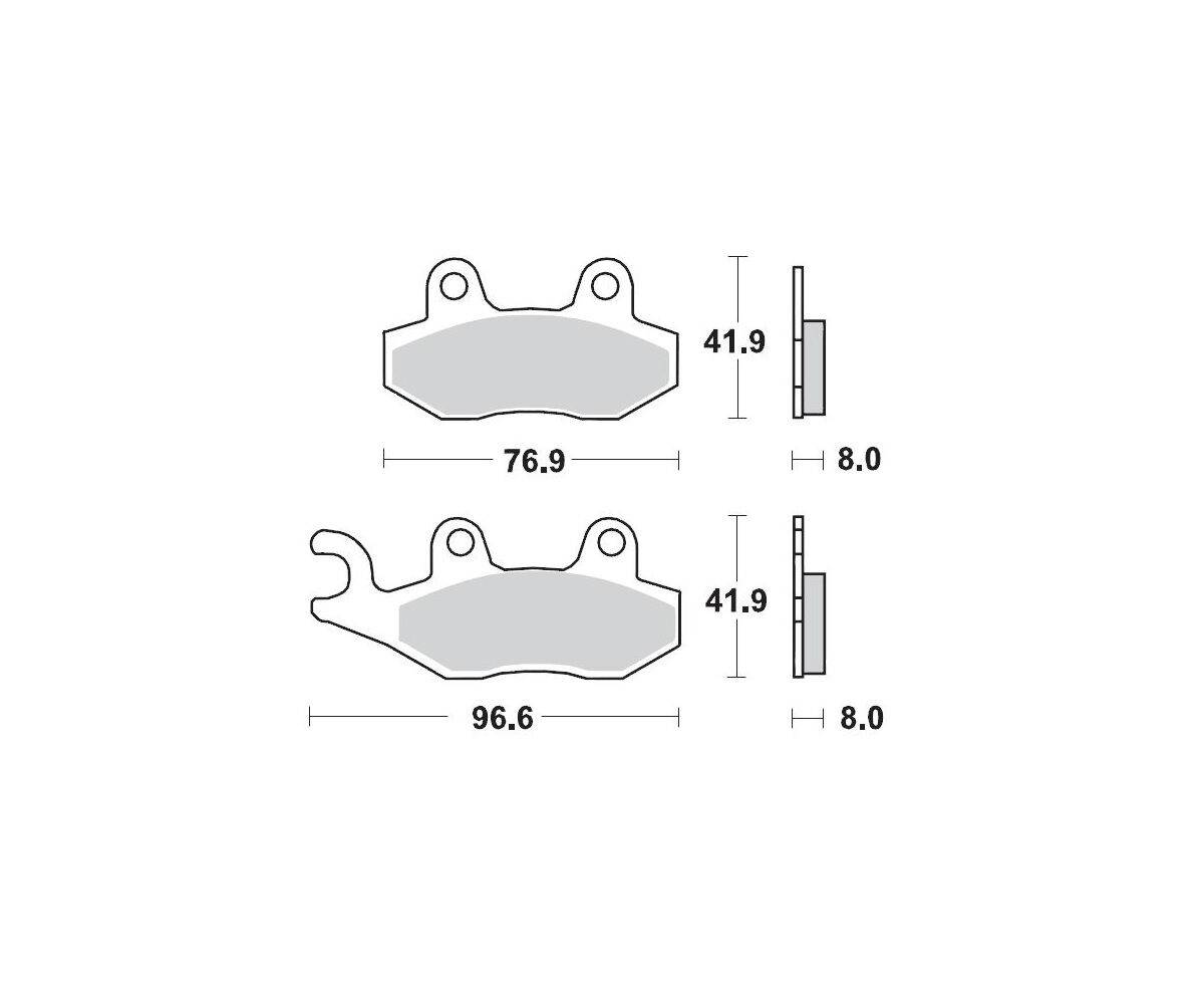 Motomaster sinter bremseklodser til Off Road - Racing GP