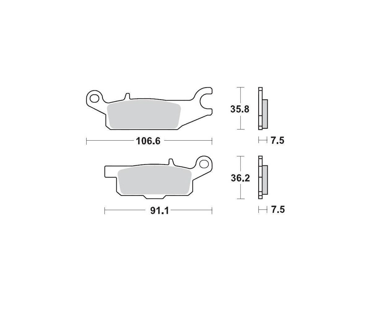 Motomaster bremseklodser til ATV - Sinter Pro Racing