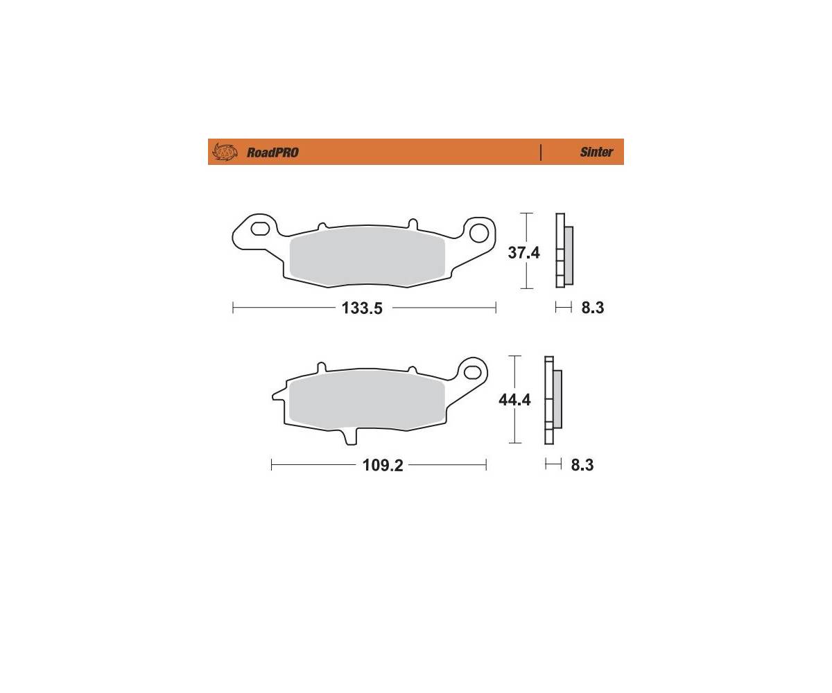 Bremseklodser til MC - Moto-Master Road Pro