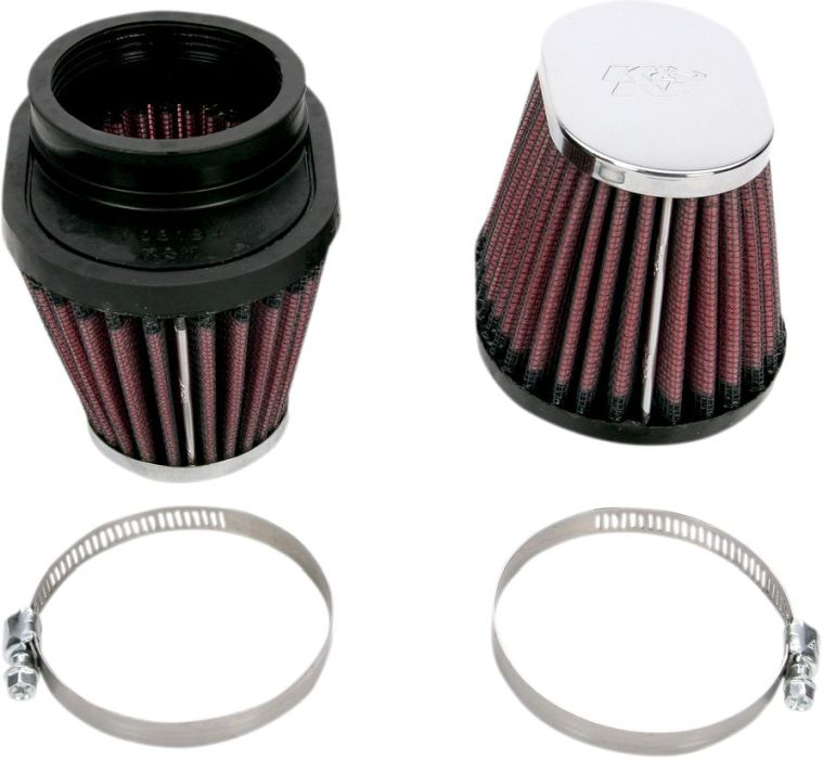 K&N Universal Filter sæt(2) OVAL Konisk - Pitboxen Performance