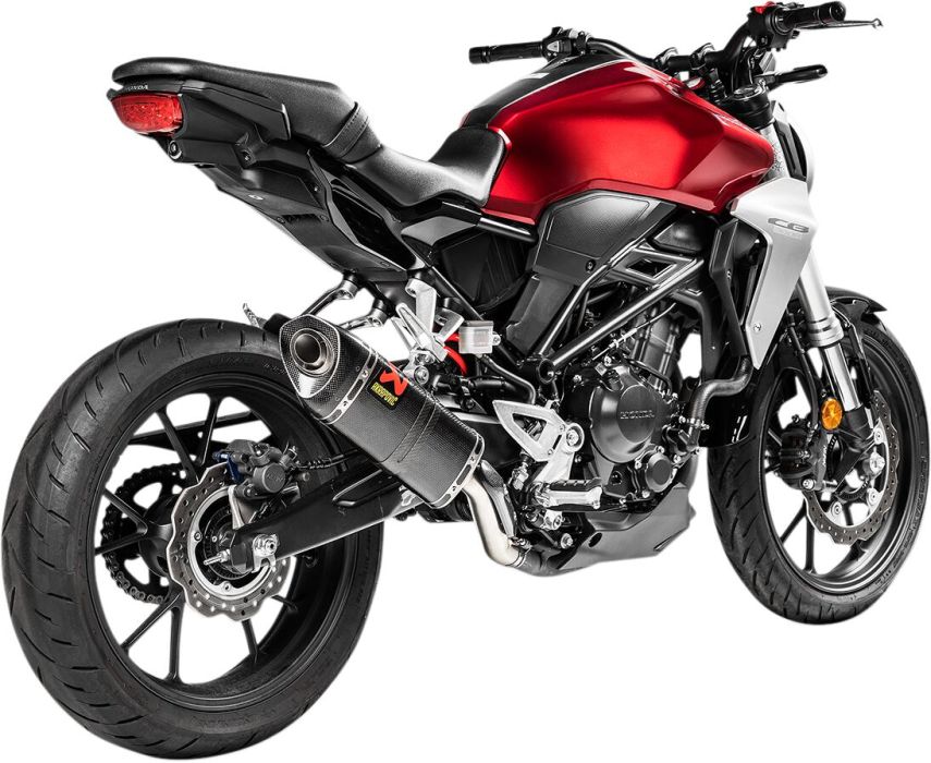 Akrapovic Carbon Slip on udstødning til Honda CB300R (18 - 21) - Pitboxen.dk