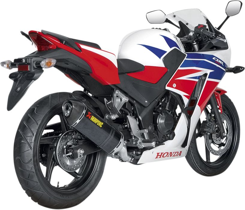 Akrapovic Carbon Slip on udstødning til Honda CBR300R (14 - 16) - Pitboxen.dk