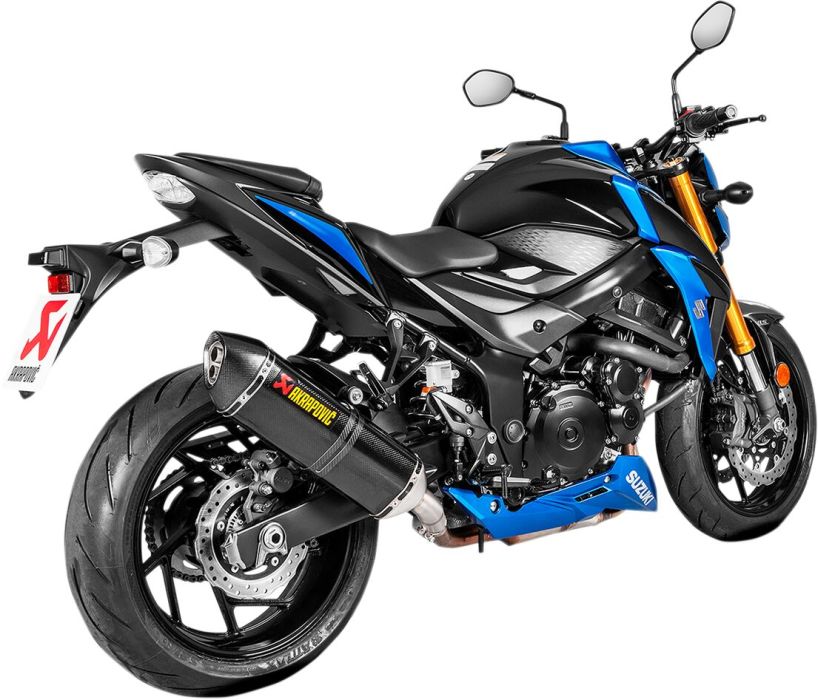 Akrapovic Carbon Slip on udstødning til Suzuki GSX - S750 (17 - 22) - Pitboxen.dk