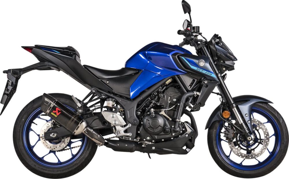 Akrapovic Carbon Slip on udstødning til Yamaha MT - 03 / YZF - R3 (22) - Pitboxen.dk