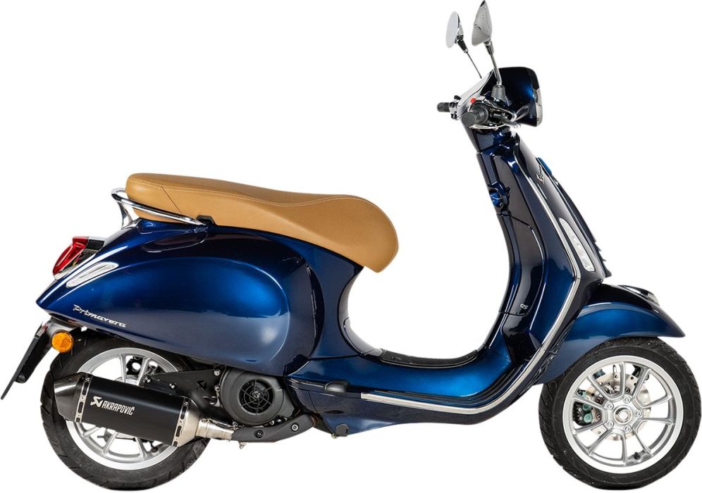 Akrapovic Rustfri Slip on udstødning til Vespa SprintT / Primavera 125 (21 - 22) - Pitboxen.dk