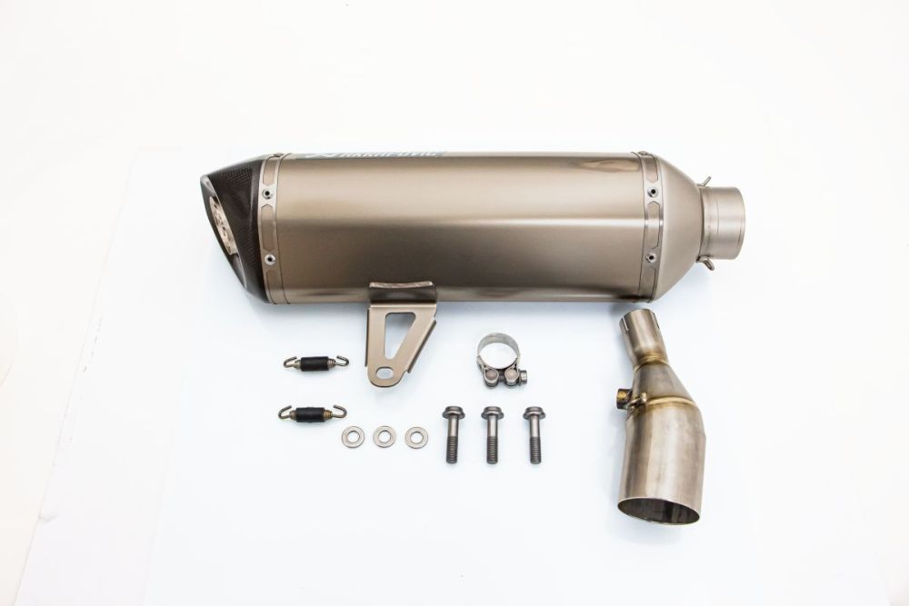 Akrapovic Rustfri Slip on udstødning til Yamaha TRICITY 300 (20 - 22) - Pitboxen.dk
