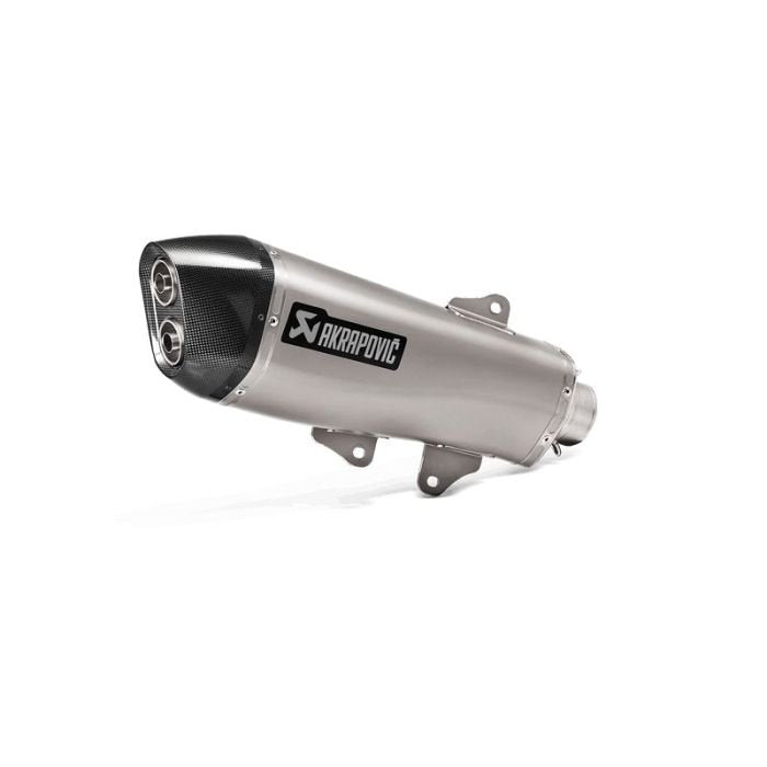 Akrapovic Rustfri Slip on udstødning til Yamaha X - MAX 400 (18 - 20) - Pitboxen.dk