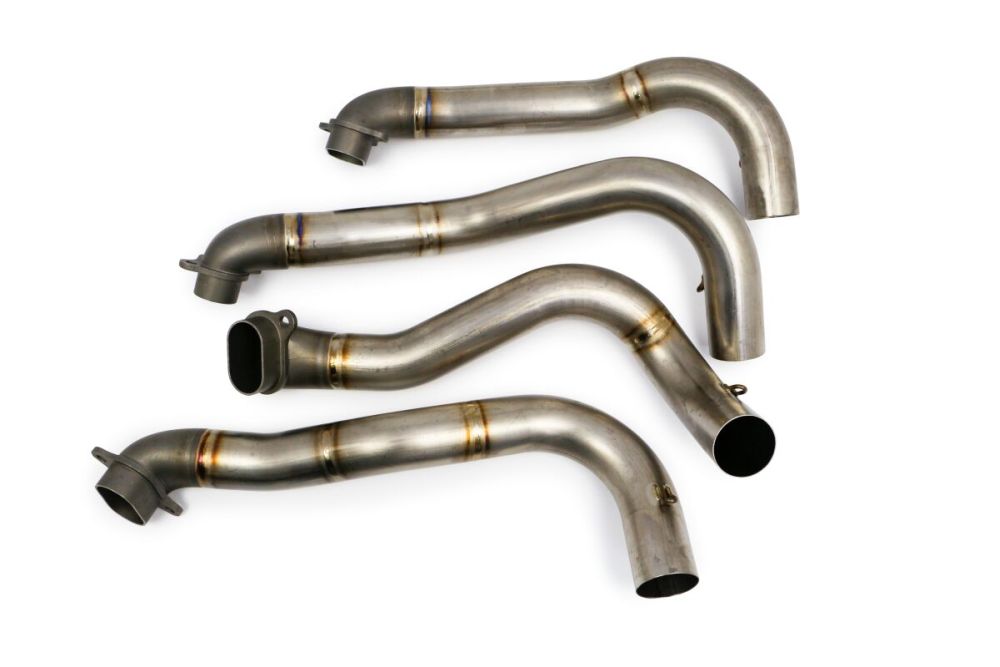 Akrapovic titanium forrør / manifold til Kawasaki ZX10R (21 - 22) (Kun downpipes, ikke komplet) - Pitboxen.dk
