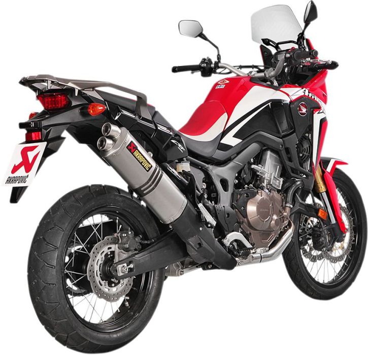 Akrapovic Titanium Slip on udstødning til Honda CRF1000L (16 - 17) - Pitboxen.dk