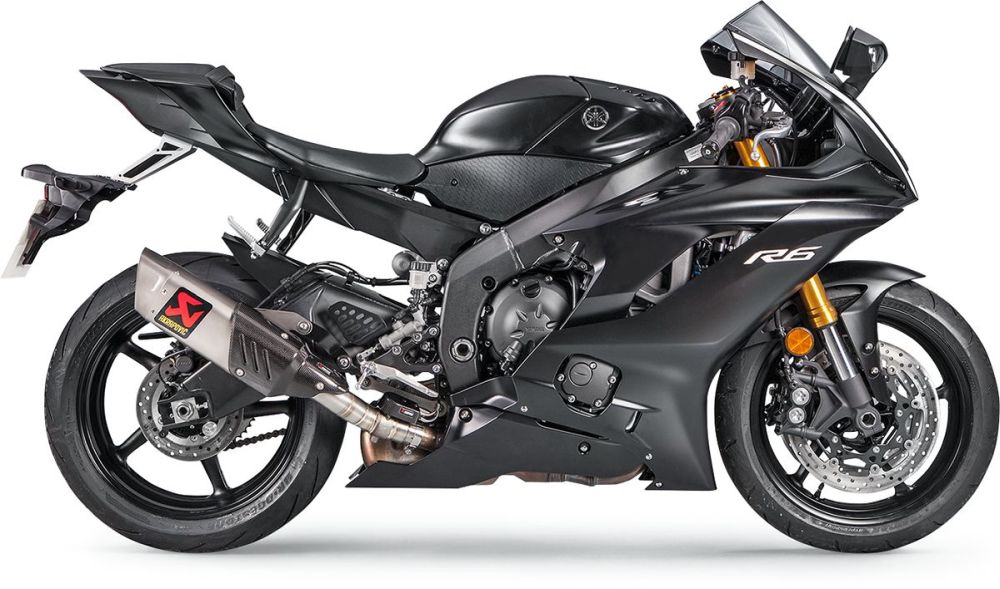 Akrapovic Titanium Slip on udstødning til Yamaha YZF - R6 (17 - 22) - Pitboxen.dk