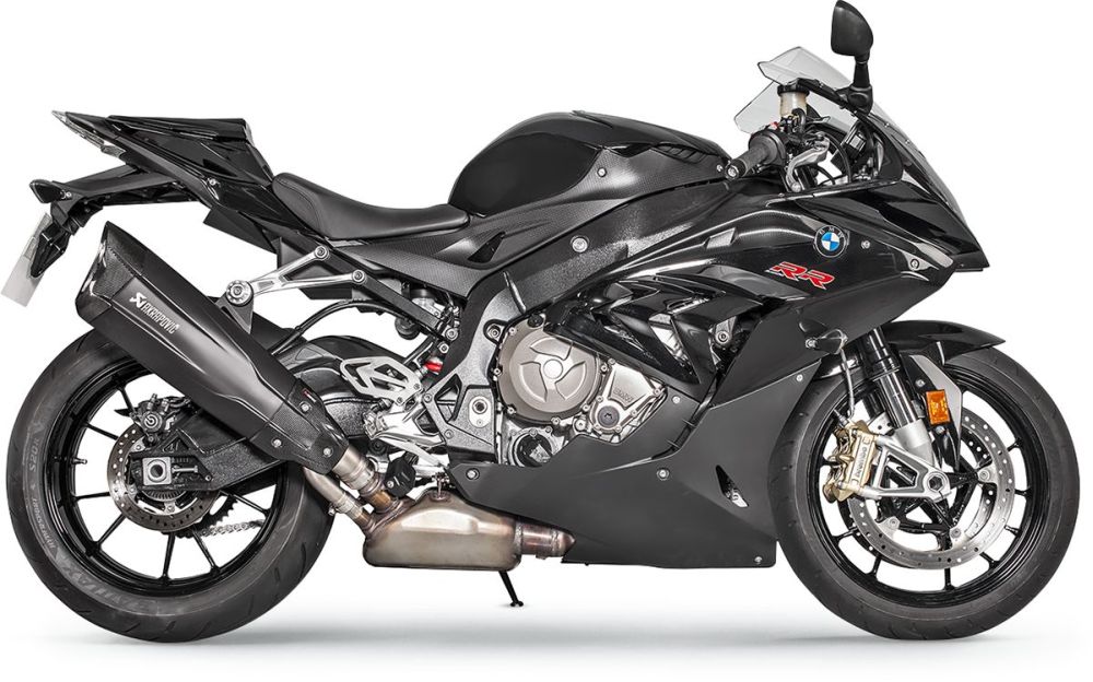 Akrapovic Titanium/carbon Slip on udstødning til BMW S1000RR (17 - 18) - Pitboxen.dk