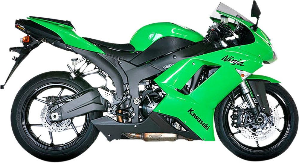 Akrapovic Titanium/carbon Slip on udstødning til Kawasaki ZX - 6R (07 - 08) - Pitboxen.dk