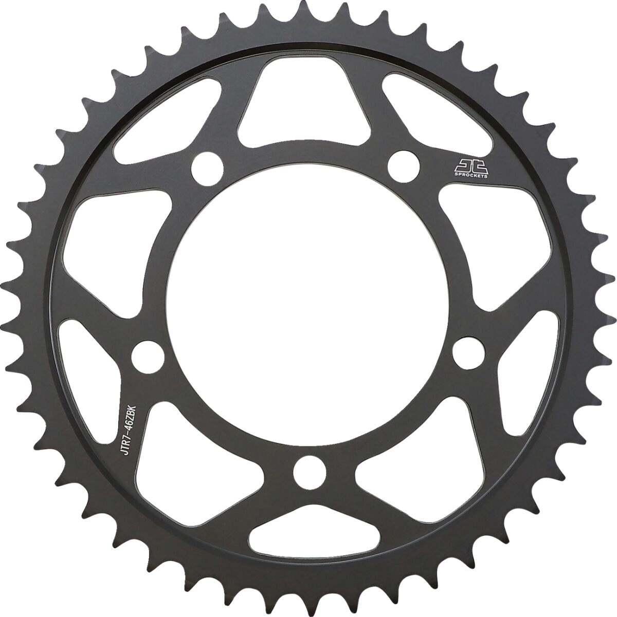 Black| zinc plated stål bagkædehjul 46T 525 - JTR7.46ZBK - JT Sprockets - Pitboxen.dk