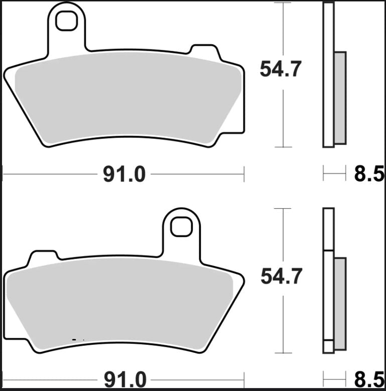 Bmw R 18 21 - 24 m.fl. bremseklodser, sinter (OEM) - Brembo 07BB4080 - Pitboxen.dk