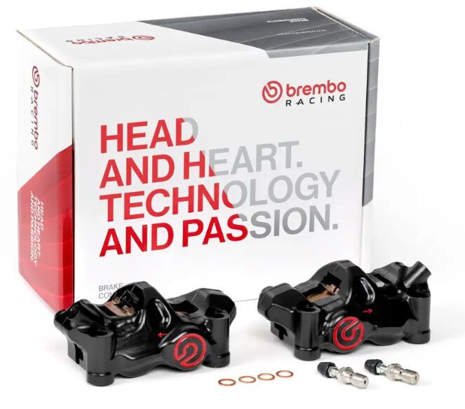 Bremsekaliber – Brembo P.484 Cafe Racer, sort – Sæt - Pitboxen.dk