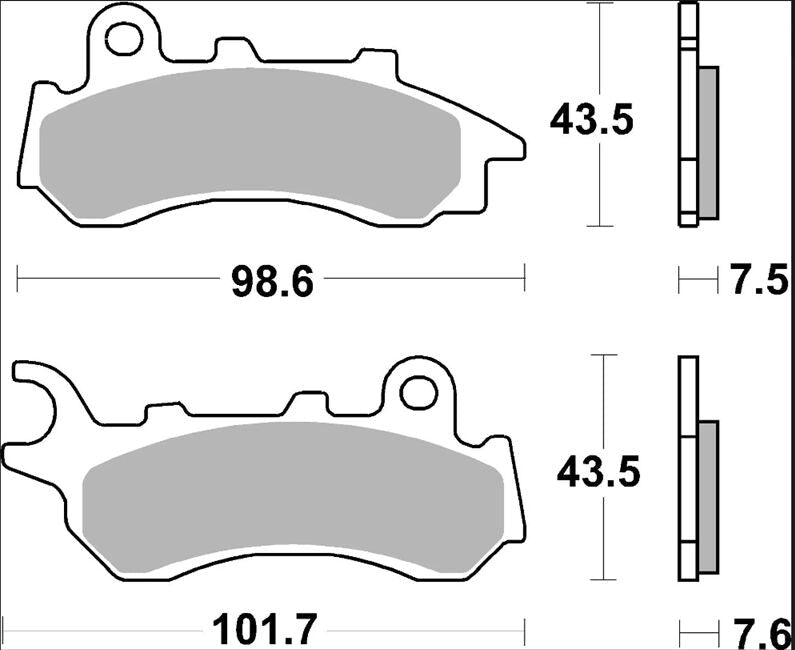 Honda PCX 125 CBS 18 - 20 m.fl. bremseklodser, Carbon keramisk (OEM) - Brembo - Pitboxen.dk