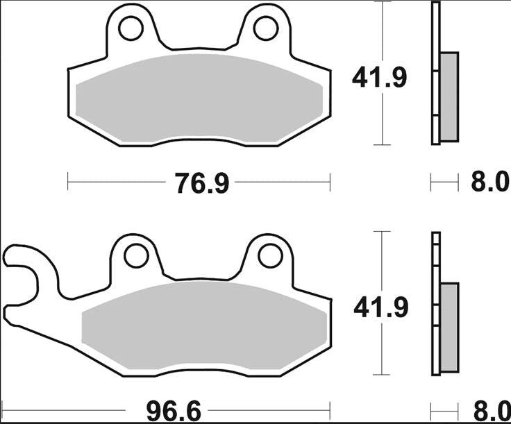 Kawasaki Brute Force 05 - 15 m.fl. bremseklodser, sinter SP - Brembo - Pitboxen.dk