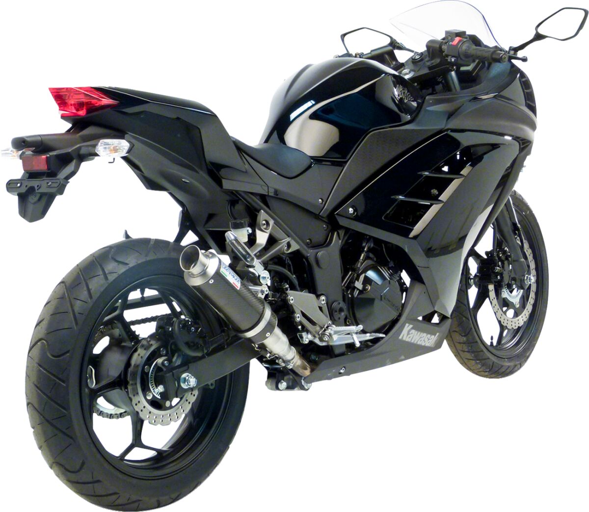 Kawasaki Ninja 300 13 - 16 Slip - on udstødning - LeoVince GP Corsa - Pitboxen.dk