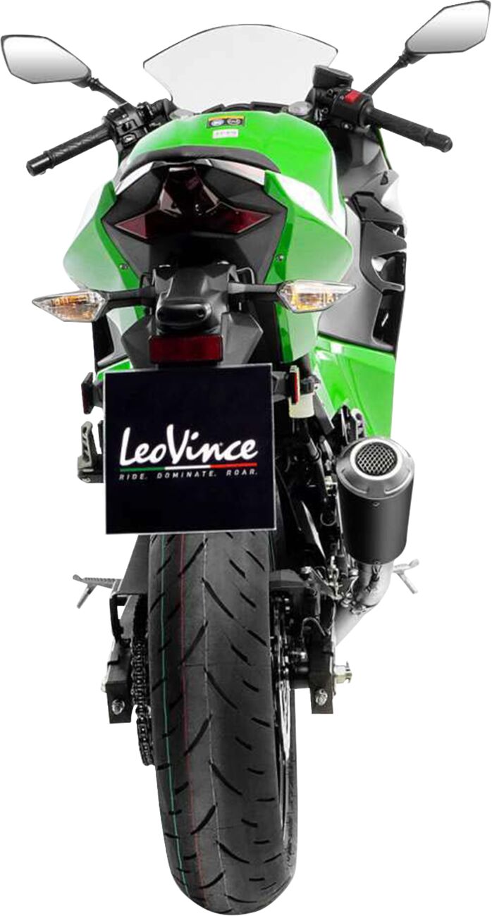 Kawasaki Ninja 500 24 - 25 - LeoVince LV - 10 - Pitboxen.dk