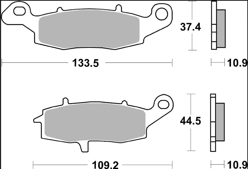 Kawasaki Vulcan Classic 00 - 16 m.fl. bremseklodser, sinter SP - Brembo - Pitboxen.dk