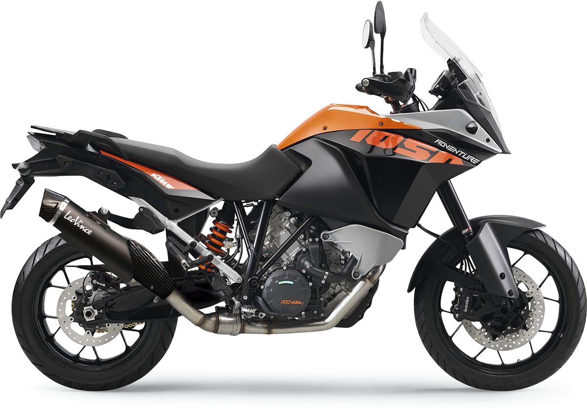 KTM 1050 Adventure 15 - 16 Slip - on udstødning - LeoVince Nero - Pitboxen.dk