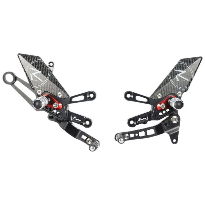Lightech Type R rearset til Aprilia Tuono V4 1100 Factory (2021 - 2023) - Pitboxen.dk
