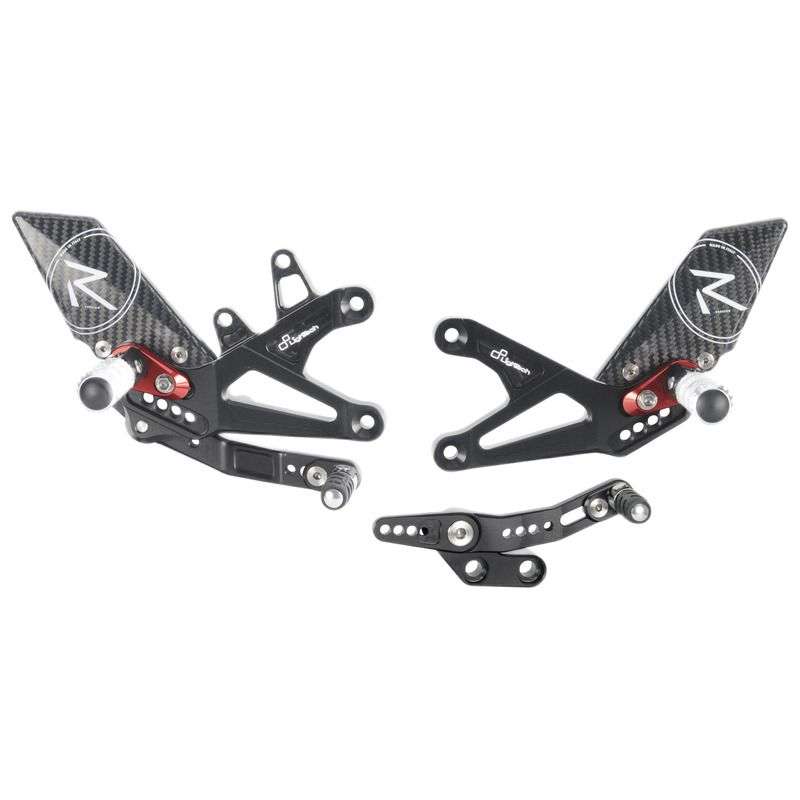 Lightech Type R rearset til Triumph StreetTriple 765r (2017 - 2022) - Pitboxen.dk