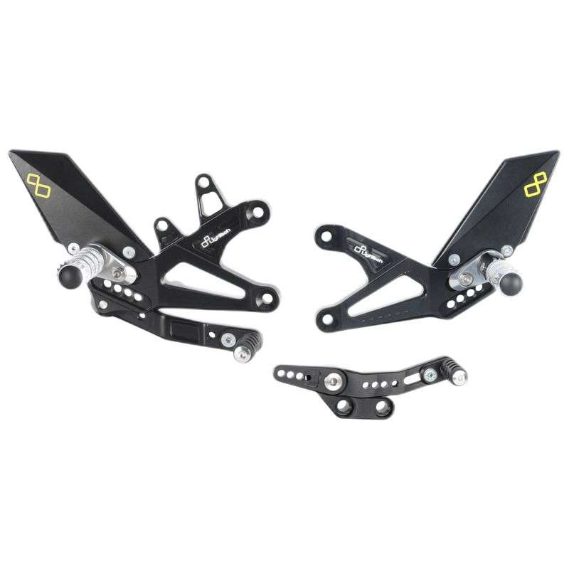Lightech Type W rearset til Triumph StreetTriple 765RS (2017 - 2022) - Pitboxen.dk