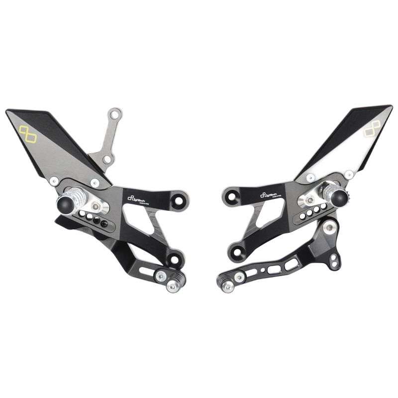 Lightech Type W rearset til Yamaha R3 (2015 - 2023) - Pitboxen.dk