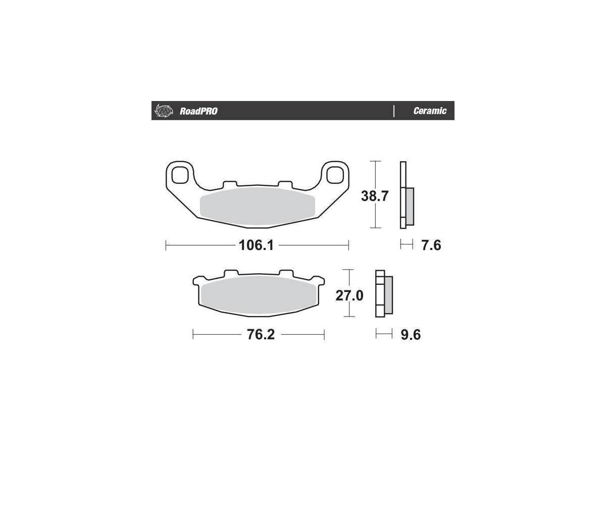Moto-Master bremseklodser til mc - Keramiske