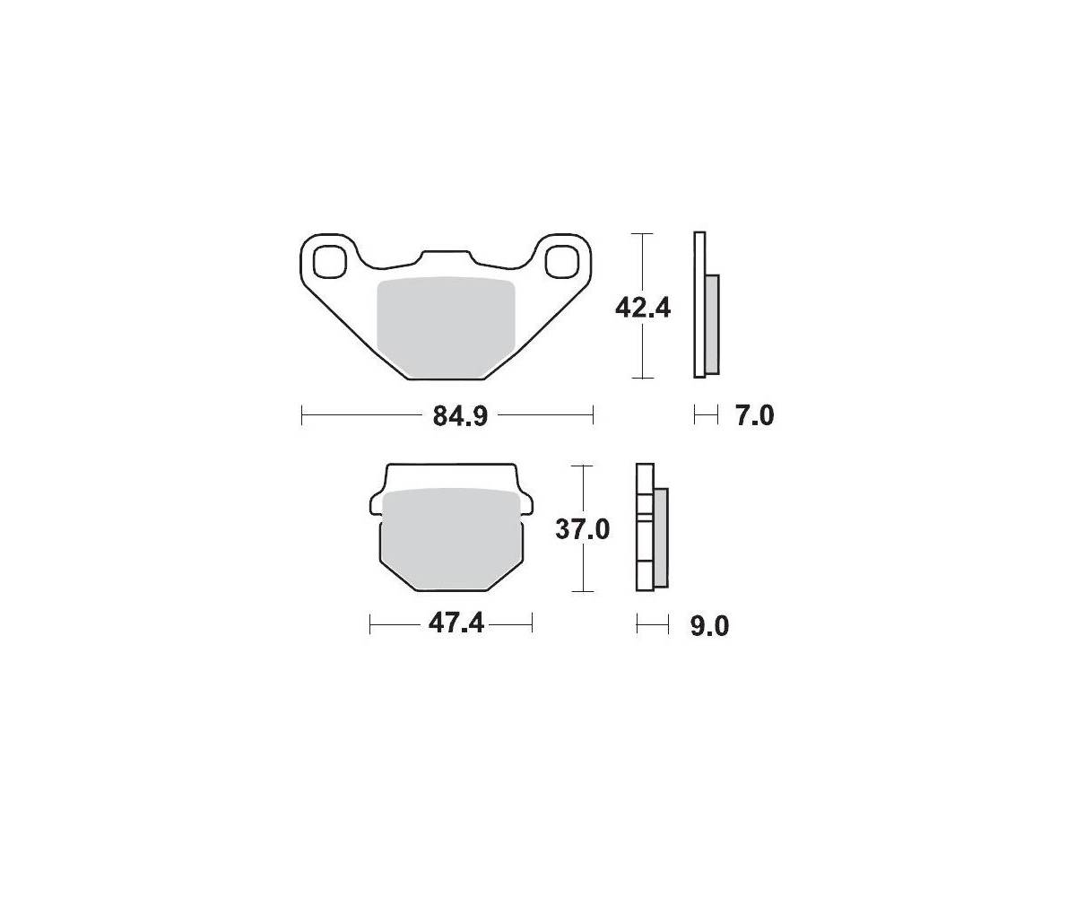 Moto-Master bremseklodser til mc - Keramiske