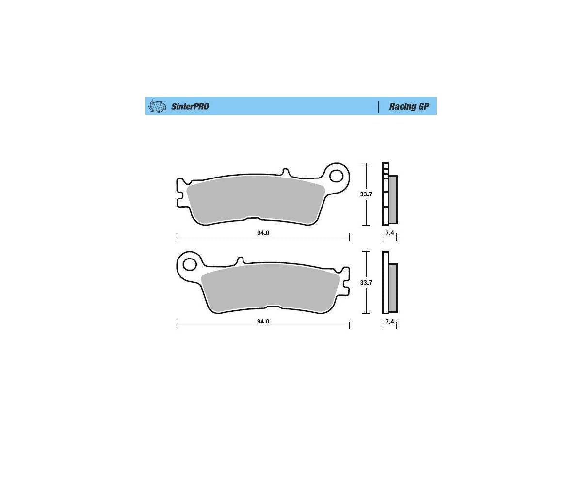 Moto-Master bremseklodser til mc - Sinter