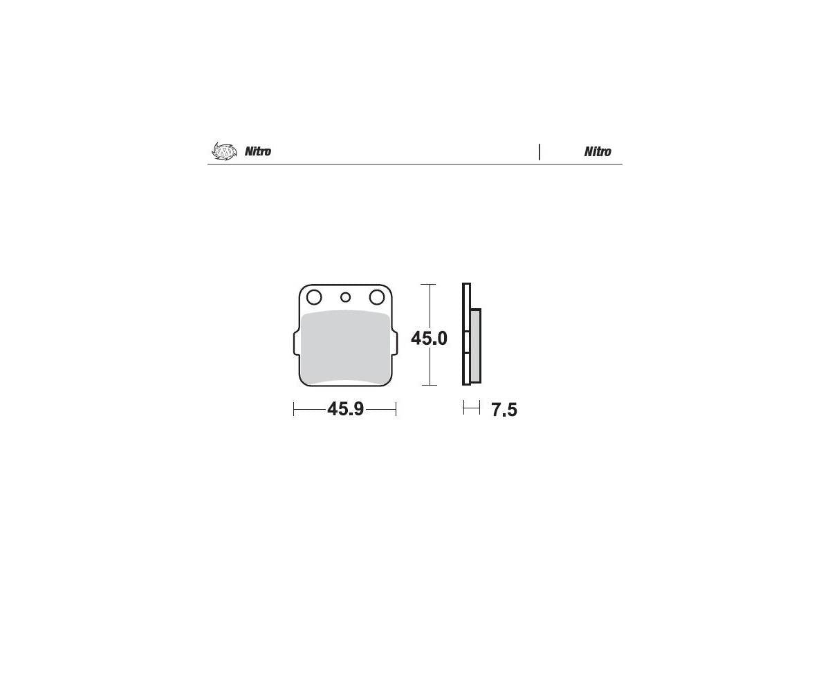Motomaster bremseklodser til ATV - Nitro